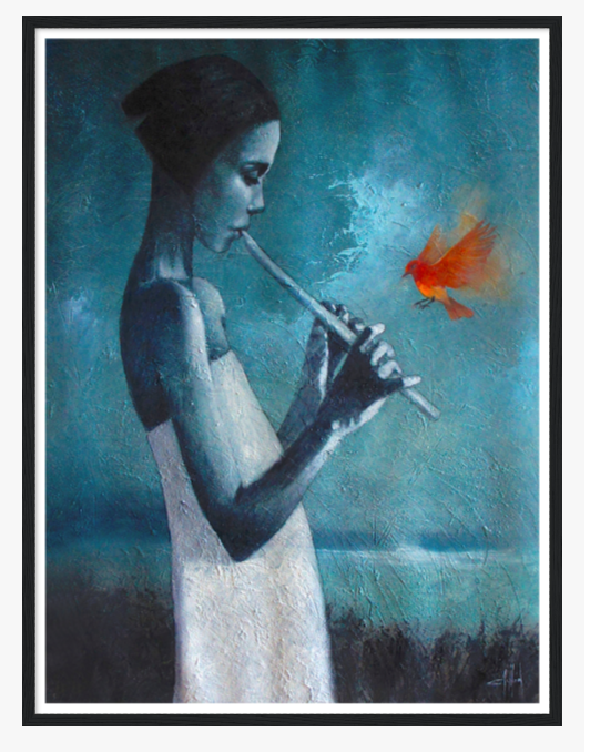 La Flautista by Cesar Ayllon